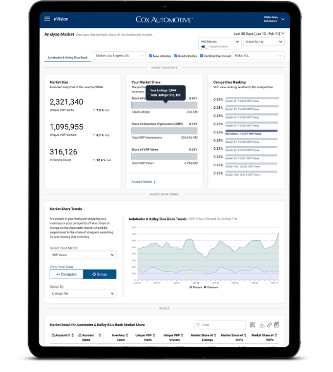 nVision Analyze Market Report example