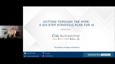 Automotive News Webinar Replay – Cutting Through the Hype: A Six-Step Strategic Plan for AI & Meeting Consumer Demand